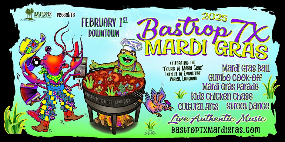 BASTROP Texas MARDI GRAS 2025